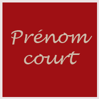 prenom court